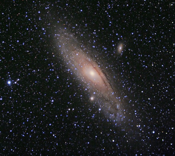 Andromedanebel + Begleitgalaxien